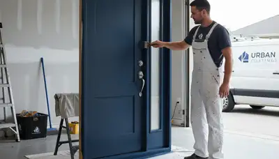 Professional door painting and refinishing in Houston, TX for lasting curb appeal and durability