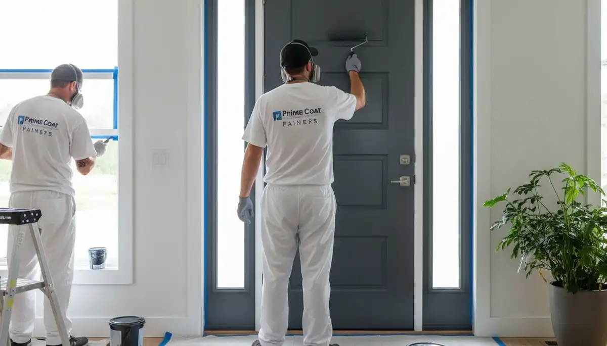 Professional door painting and refinishing in Houston, TX for durable, weather-resistant finishes