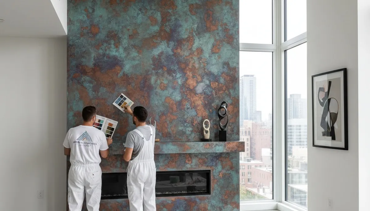 Professional faux painting and decorative wall finishes in Houston, TX home interior