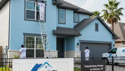House painting service in Houston, TX for residential exterior and interior painting projects