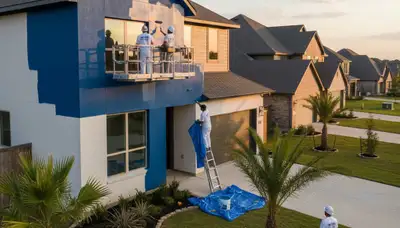 Professional house painting service in Houston, TX for exterior and interior home projects