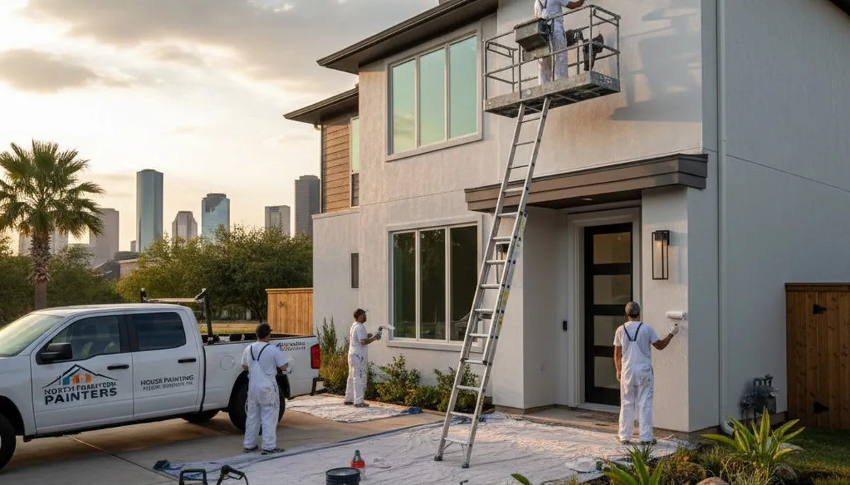House painting service in Houston, TX for residential interior and exterior painting projects
