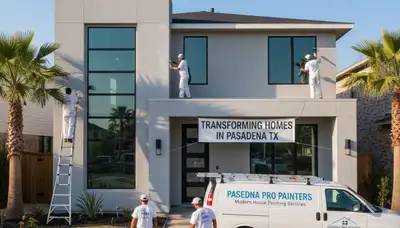Houston TX house painting service for residential exterior painting by housepaintinghoustontx.com