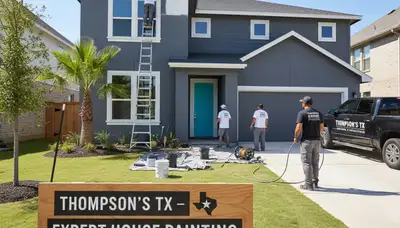 House painting service in Houston, TX for residential interior and exterior painting projects