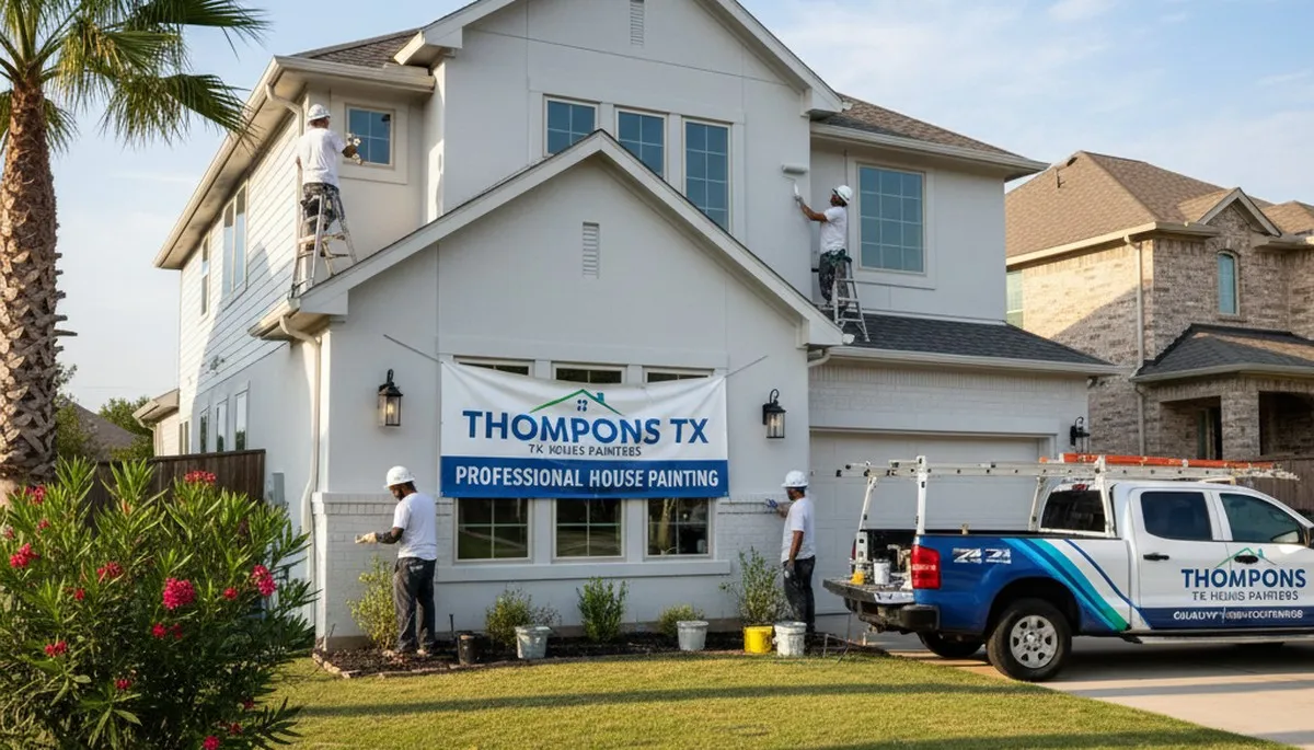 House painting service in Houston, TX for residential exterior and interior painting projects