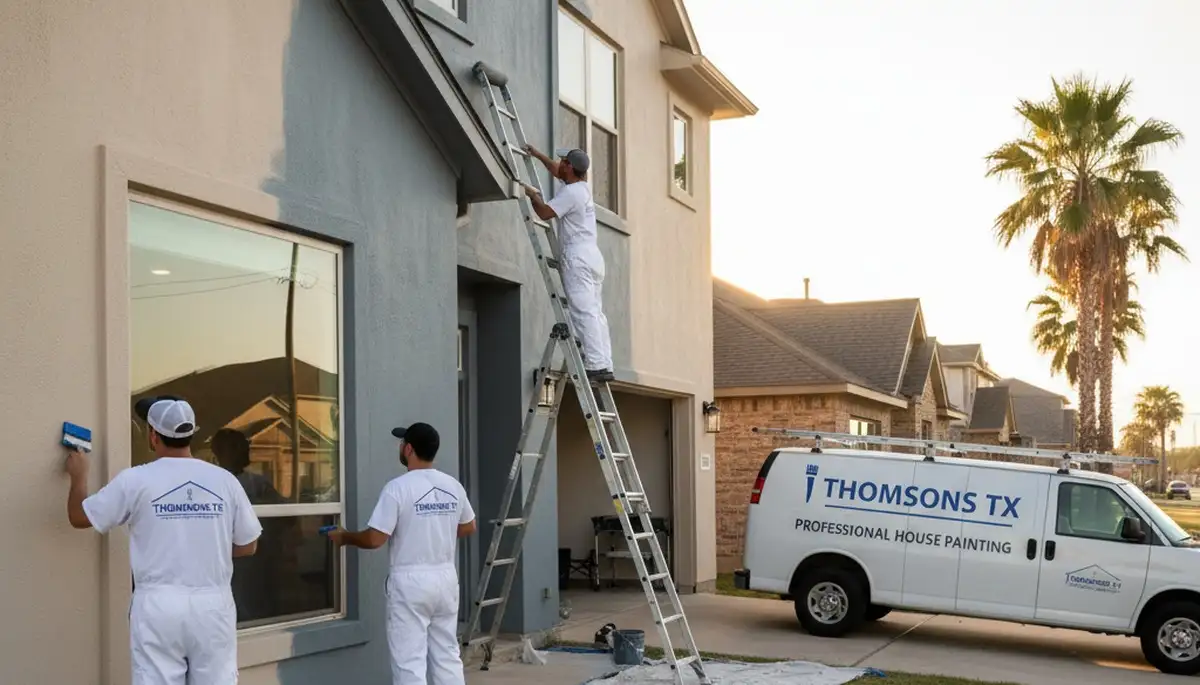 Professional house painting service in Houston, TX for residential interior and exterior projects