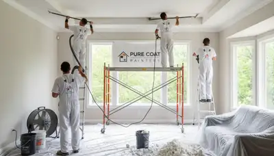 Professional popcorn ceiling removal and refinishing in Houston, TX home interior